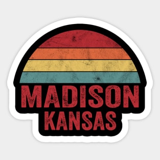 Vintage Madison Kansas Sticker